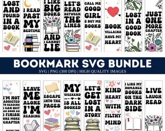 Bookmark SVG PNG Bundle| Funny bookmark Svg Bundle| Books Svg| Retro Book svg| Bookmark Quote svg| Reading svg
