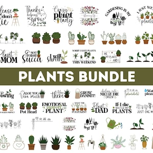 Paquete de citas de plantas SVG, amante de las plantas SVG, plantas SVG, plantas de interior SVG, mamá de las plantas SVG, cita divertida sobre plantas, cita de jardín SVG, loca mujer de las plantas SVG