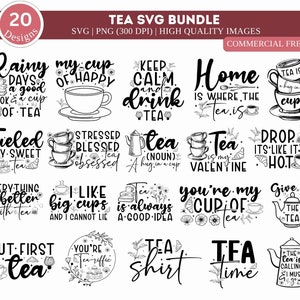 Thee SVG-bundel, grappige theecitaten svg, theecitaten svg, citaten svg, gezegden svg, woordspeling svg, maar eerst thee svg, theeshirts, theeliefhebber svg