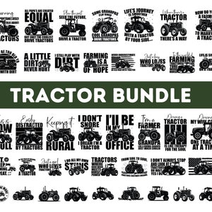 Tractor SVG PNG Bundle| Farmer SVGFile| Farmhouse SVG| Country Side| Farm Tractor Svg