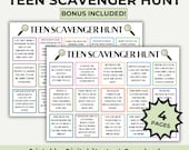Indoor Scavenger Hunt Game for Teens and Tweens, Indoor Teen Scavenger Hunt, Scavenger Hunt for Older Kids, Birthday Scavenger Hunt Reusable