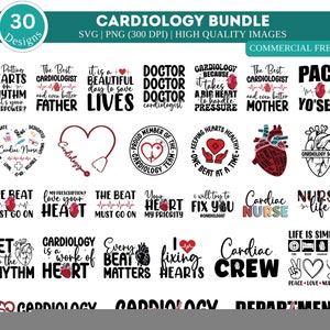 Kardiologie SVG PNG Bundle | Krankenschwester-Zitate svg | Herz Krankenschwester SVG | Herz Gesundheit geschnitten Datei | Herzschlag SVG | Blumen-Herz-Svg | Herz Krankenschwester Shirt svg