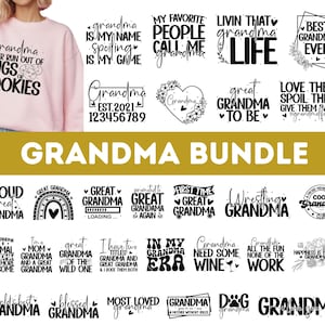 Oma SVG PNG Bündel | Oma Shirt svg| gesegnete Oma svg | Großeltern svg | Mama svg | Oma Herz svg | Muttertag svg | Nana svg