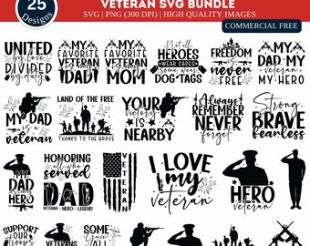 Veteran SVG Bundle, Soldier Svg, Veteran Png, Patriotic Svg, US Army Svg, Military Quotes Svg file, Veteran Day Svg, Military Svg