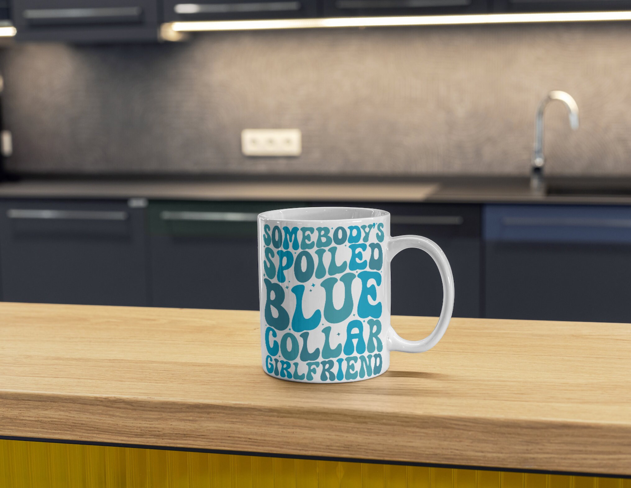 Blue Collar Girlfriend SVG PNG, Somebody's Spoiled Blue Collar