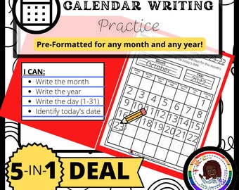 Pre K Calendar - Etsy