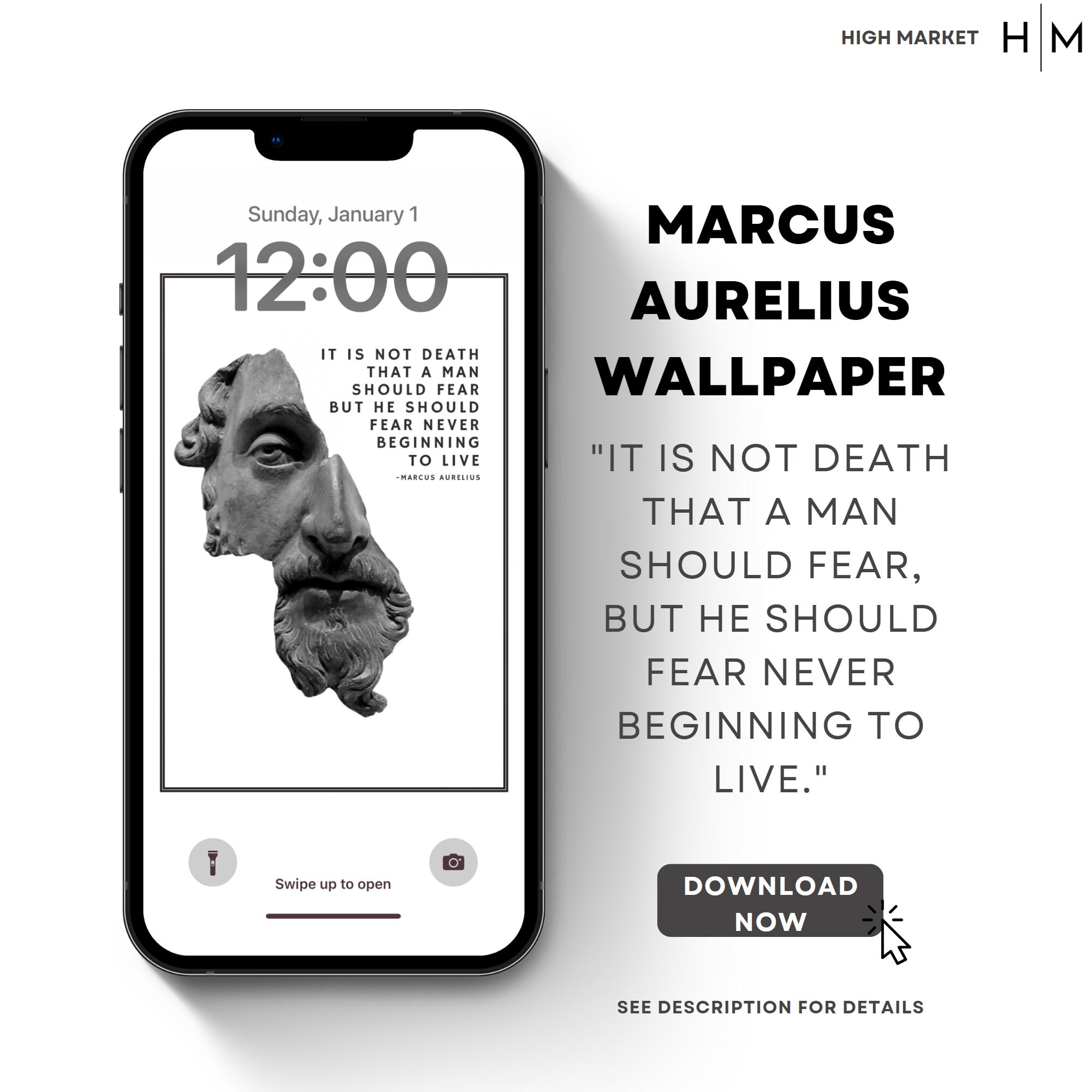 Lighter It is not Death that a Man should Fear Marcus Aurelius CHROME Lighter It is not Death that a Man should Fear Marcus Aurelius CHROME