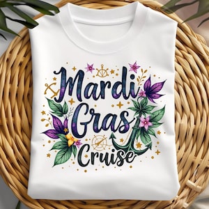 mardi gras cruise png happy mardi gras ship cruise squad clipart family matching design shirt carnival crew celebration 2025 PNG sublimation