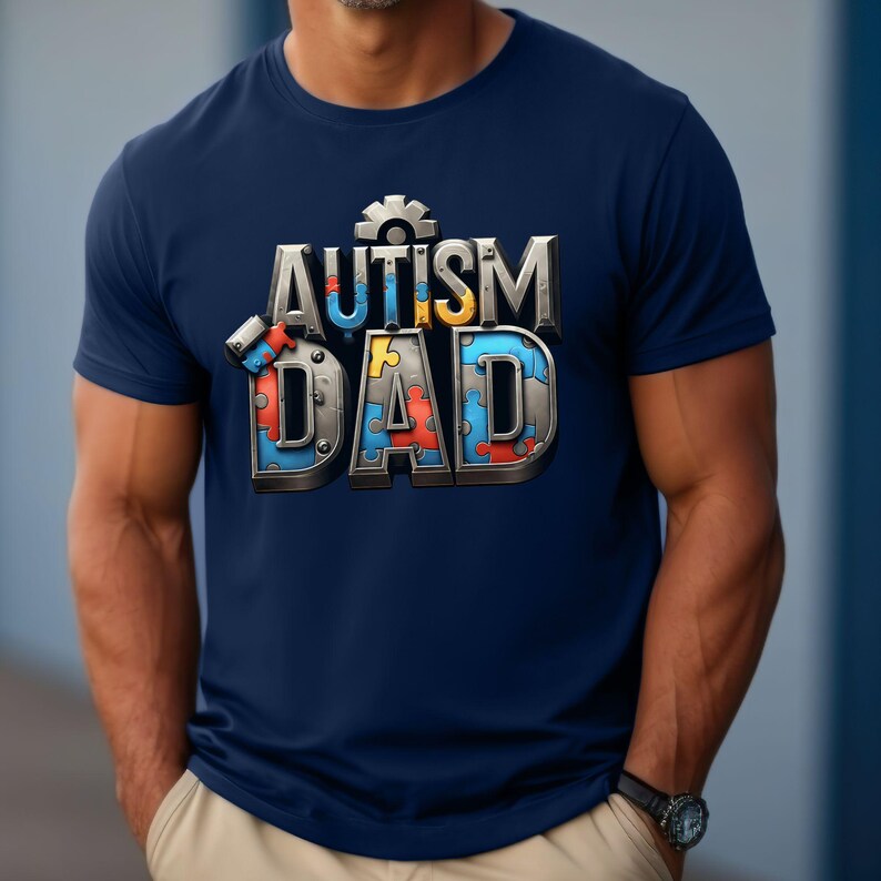 Autism Dad Png Autism Awareness Design Proud Supportive Father Clipart ...