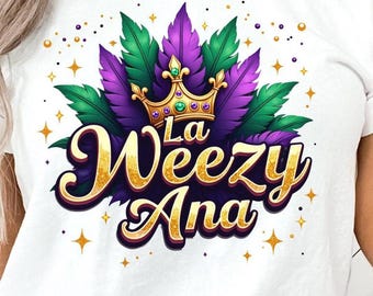la weezy ana png, la weezy ana Mardi gras Clipart, Louisiana Karneval Design, New orleans Party Bild, Nola Sublimation, lustiger fetter Dienst