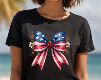retro amerikaanse coquette png kersenstrik ontwerp herdenkingsdag clipart 4 juli afbeelding onafhankelijkheidsdag sublimatie kunst amerikaans meisjesachtig vintage