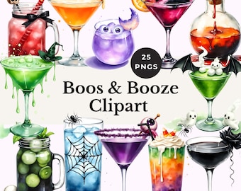 coquetéis de halloween clipart bebidas assustadoras designs aquarela bebidas gráficos de festa assustadores fofos álcool bar PNGs ilustrações de poção de bruxa arte