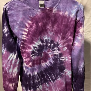 Tie Dye Adult Medium Long Sleeve T-shirt