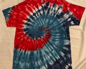 Tie Dye Adult Large T-shirt, 100% Cotton