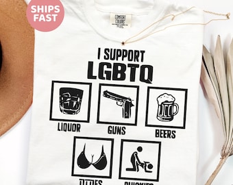 I Support LGBTQ Shirt, Pride Month T-shirt, Social Justice Hoodie, LGBTQ Support Sweatshirt Gift, Funny Meme Gift