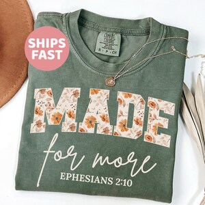 Comfort Colors® Bible Verse Shirt, Cute Christian Shirt For Women,Jesus Shirt,Christian Gift, Christian Christmas Shirt,Love and Grace Shirt