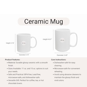 Monogram Initial Name Mug, Customized Name Mug, Coffee Mug, Personalized Mug, Custom Gift, Birthday Gift, Christmas Gift, Holiday Gift image 4