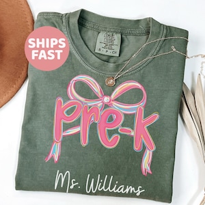 Comfort Colors® Pre-K Teacher Shirt, Pre-K Squad, Preschool Crew, PreK Teacher Shirt, Pre-K Teacher Team Shirts, PreK TShirt, Pre K T-Shirt