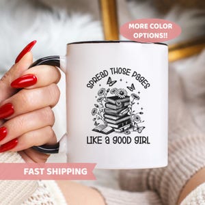 Smut Readers Becher, Buch-Liebhaber-Geschenk für sie, lustige Lesebecher, verbreiten diese Seiten Spicy Reader Neuheit Becher, lustiges Geschenk für Mutter, schmutziges Buch