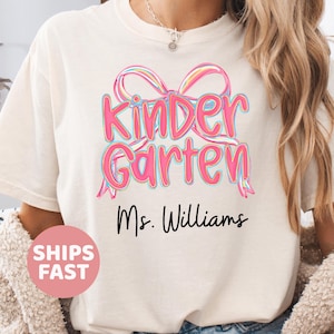 Comfort Colors® Kindergarten Lehrerin Shirt, Kindergarten Shirt, Kindergarten Shirt, Kinder Crew, Kindergarten Lehrerin Schulanfang Shirt, Pre-K Lehrerin