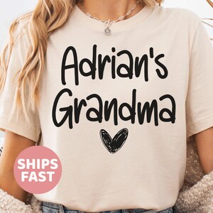 Personalized Grandma Shirt,Mother&#39;s Day Gift,Woman Tee,Custom Grandma Shirt,Grandma Birthday Shirt,Gift For Mama,New Grandma Shirt,Mom Shirt