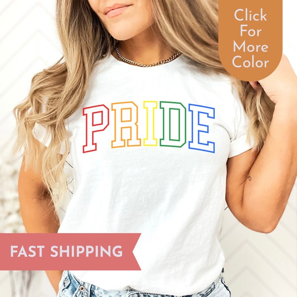 LGBTQ+ Pride T-Shirt ~ Pride Month, Gay Pride, Trans Pride, Bisexual Pride,  Lesbian Shirt, Pride Colors Tee, Bi Pride, Perfect Gift For Her