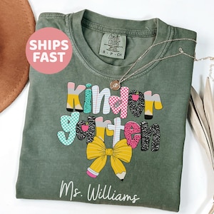 Comfort Colors® Kindergarten Lehrerin Shirt, Kindergarten Shirt, Kindergarten Shirt, Kinder Crew, Kindergarten Lehrerin Schulanfang Shirt, Pre-K Lehrerin