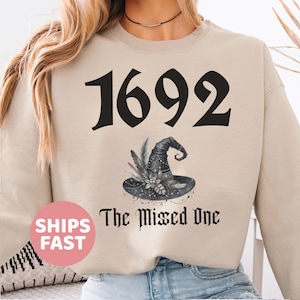 1692 They Missed One Sweatshirt, Salem Witch Sweatshirt, Halloween Shirt, Halloween Costume, Gift For Halloween, Spooky Season Sweater