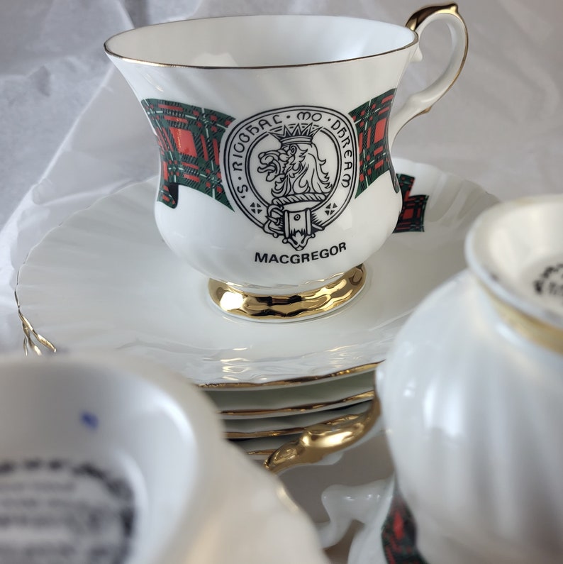 Elizabethan Fine Bone China. Macgregor Clan. Good Condition Etsy