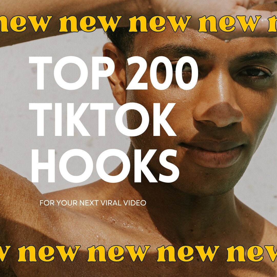 Top 200 Tiktok Hooks for Your Next VIRAL Video - Etsy