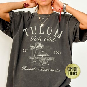 Custom Beach Bachelorette Shirt, Gift for Bachelorette Party Favor, Comfort Color Bachelorette Shirt, Tropic Bach Crewneck Bridal Party Gift
