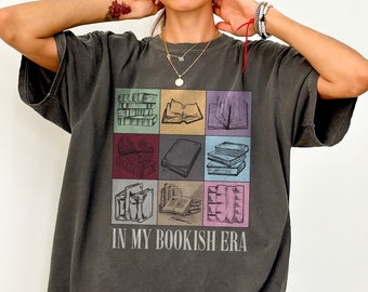 In My Bookish Era Shirt, Book Lover Gift, Taylor Comfort Colors Reading Teacher Tee, Librarian T Shirt, Cute Bookish Reader Crewneck Gift