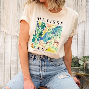 Matisse Art Shirt Landscape at Collioure, Artwork Tshirt, Famous Painting Shirt, Gift for Artist or Art Teacher, Art T-shirt, Aesthetic Tee