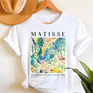 Matisse Art Shirt Landscape at Collioure, Artwork Tshirt, Famous Painting Shirt, Gift for Artist or Art Teacher, Art T-shirt, Aesthetic Tee