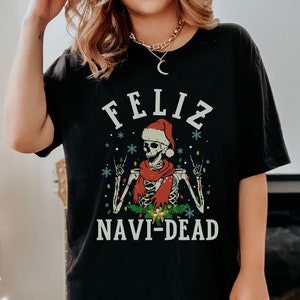 Dark Christmas Skeleton Tee Shirt, Goth Christmas Shirt, Skeleton Christmas T-Shirt, Funny Xmas Tee, Christmas Pun Shirt, Dad Joke T Shirt