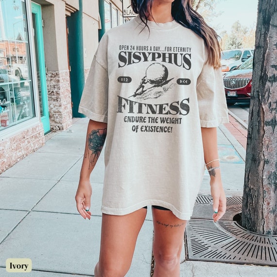 Sisyphus Gym Pump Cover Shirt, Greek Mythology Vintage Workout Shirt  Lifting Tee, Weightlifting T-shirt Comfort Colors Personal Trainer Gift 