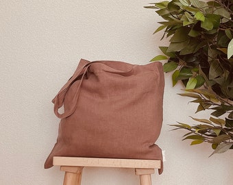 100% Pure Linen Tote Shopping / Beach Bag