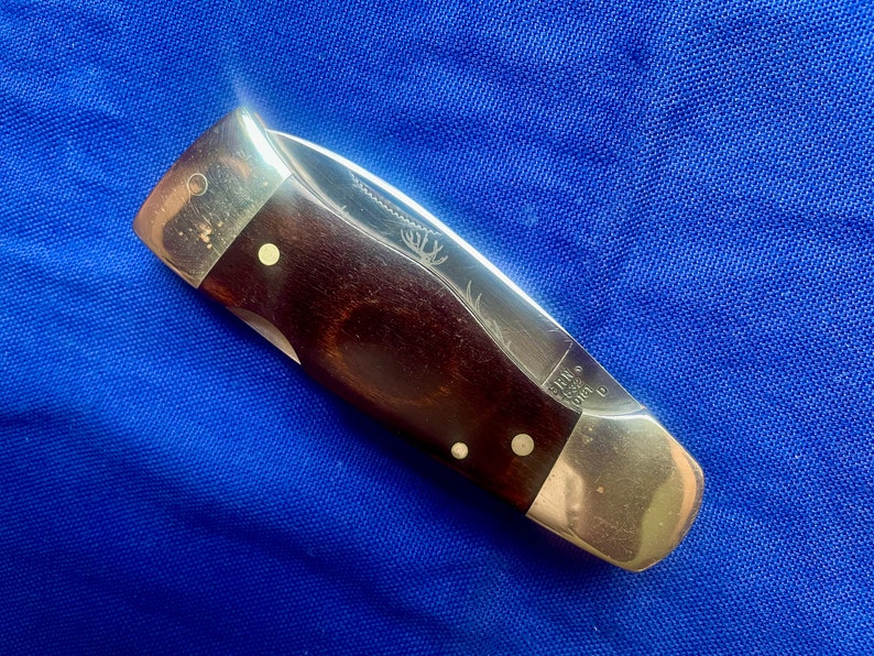 1980 Vintage Western Lockback Model S532 Made in USA. These S532