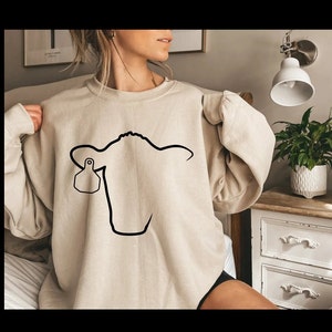 Cattle Sweatshirt, Cow Lovers shirt, Cattle, Cow Head shirt, Ranch wife sweatshirt,  , PLEASE MESSAGE ME for custom brand in ear tag!!!!