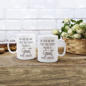 Gran cartero, repartidor de correo, taza.