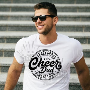 Camiseta &quot;Papá Orgulloso de Porristas&quot; - Siempre Fuerte, Siempre Orgulloso
