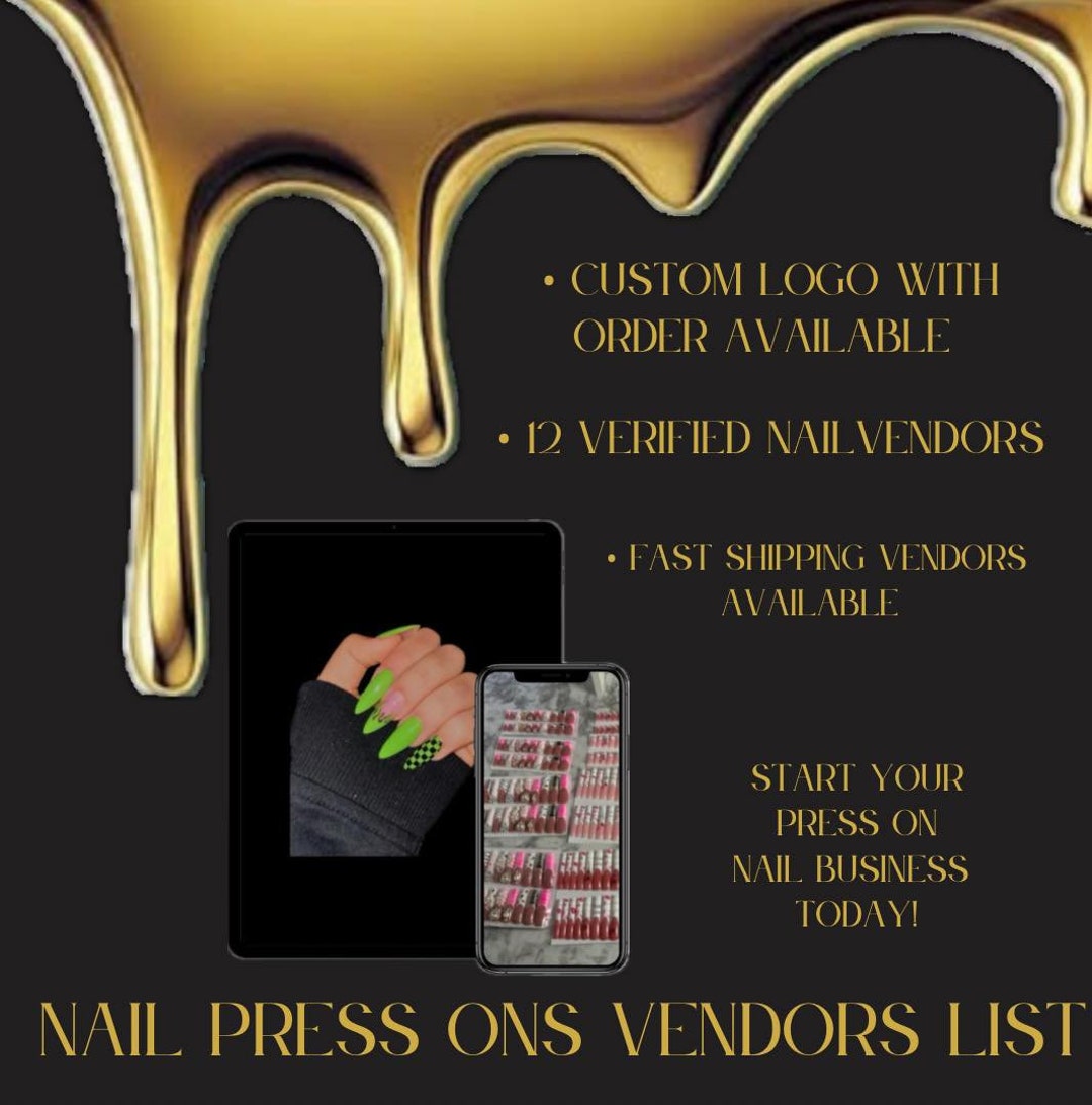 Press on nails Vendors List Etsy