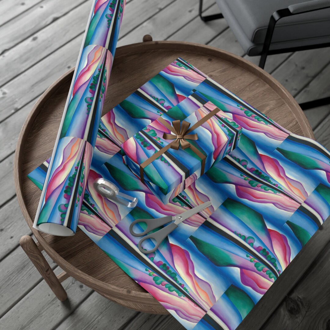 Small Design Georgia O'keeffe Lake George Gift Wrap Paper - Etsy