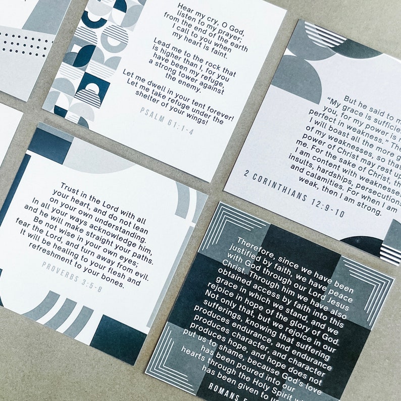 Bible Verse Cards Printable Digital Download Set of 12 - Etsy