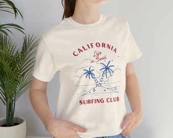 Camisa del club de surf de California / Camisa de California / Camiseta del club de surf de California / Camisa de playa de estilo vintage / Camiseta de amantes de la playa / Camiseta del 4 de julio