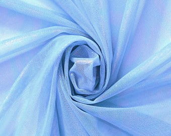 58/60&quot; Wide Small Micro Hole See Through Stretch Nylon Spandex Power Mesh Fabric By The Yard.