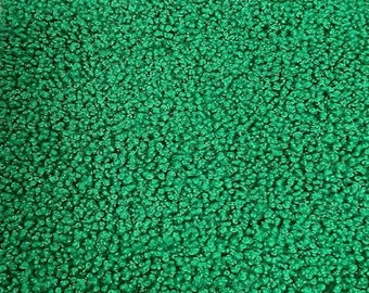 Emerald Green 60" Wide  Polyester Mechanical Stretch Soft Faux Sherpa Fleece Fabric by The Yard