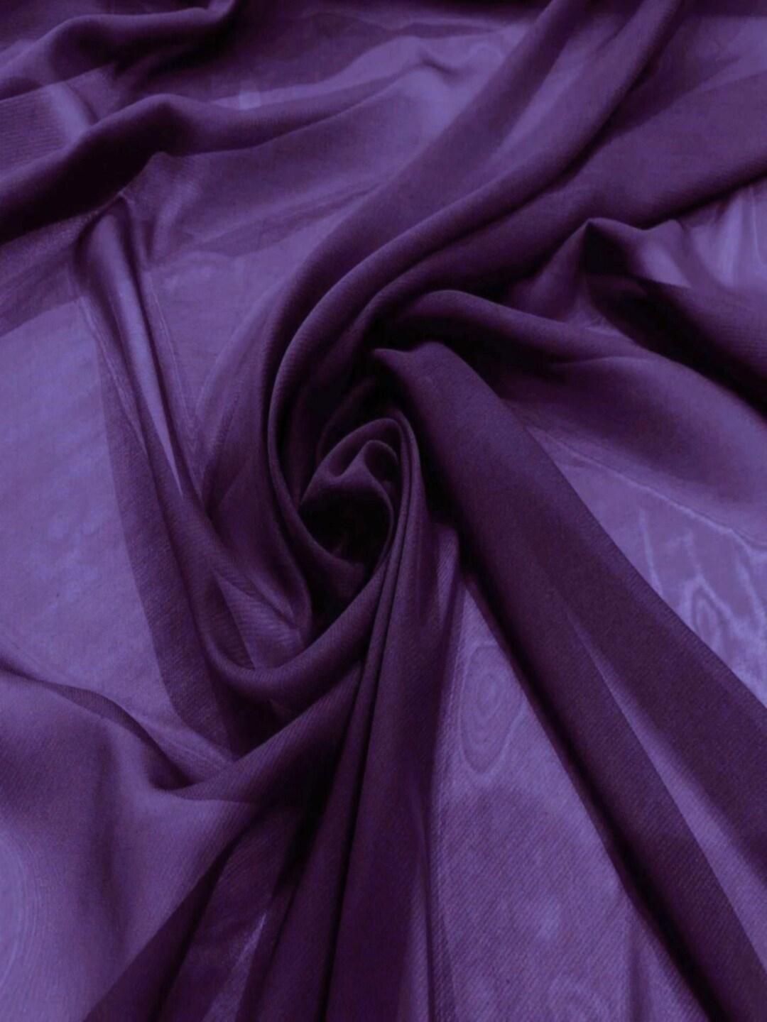 Eggplant Silk Faille Fabric