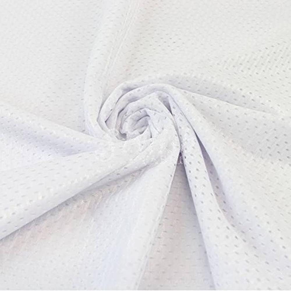 White Nylon Dazzle Fabric Sports Mesh Fabric , Football Fabric, Soccer  Fabric, Basketball Jersey Fabric 1 Yard Style 20011 