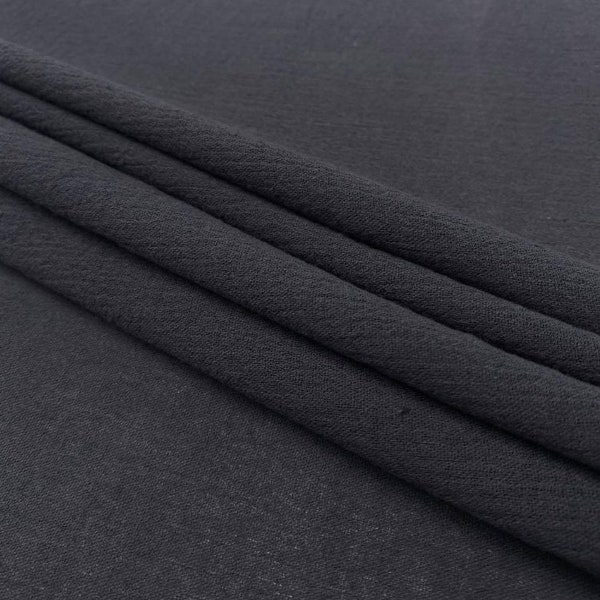 Charcoal, 48/50" Wide - 100% Cotton Island Breeze Gauze Fabric - Perfect for Apparel, Swaddles, Crafts, Home, Photoshoots